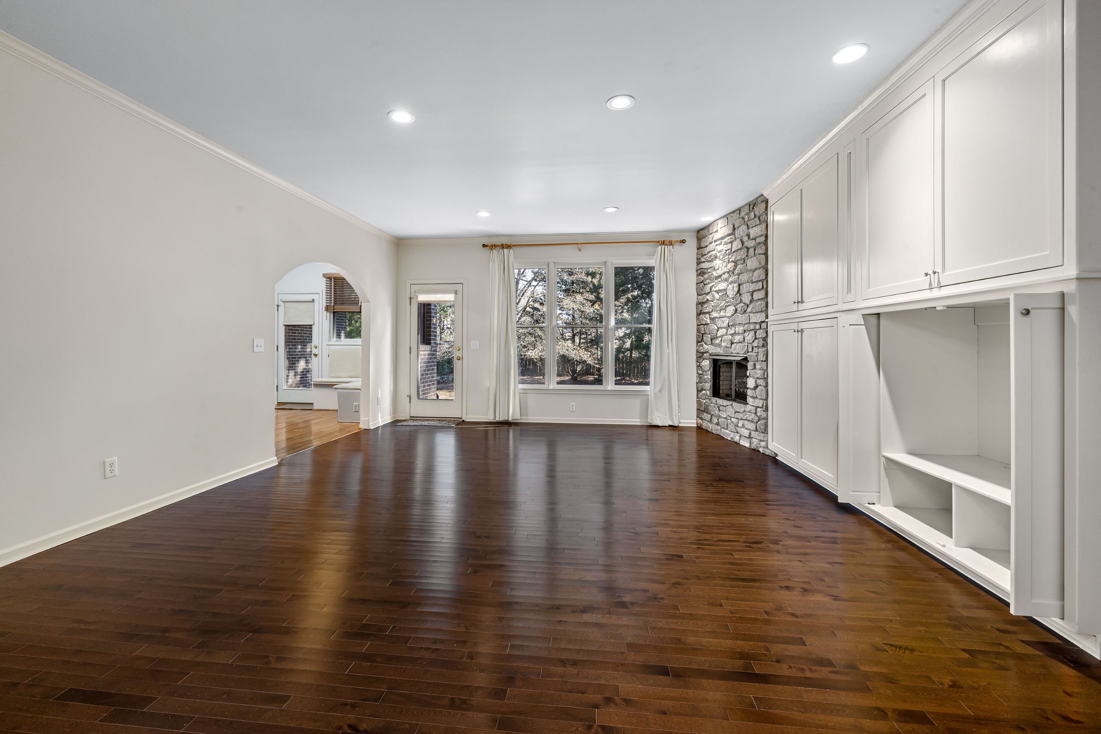 Complete home interior with cohesive materials and detailing